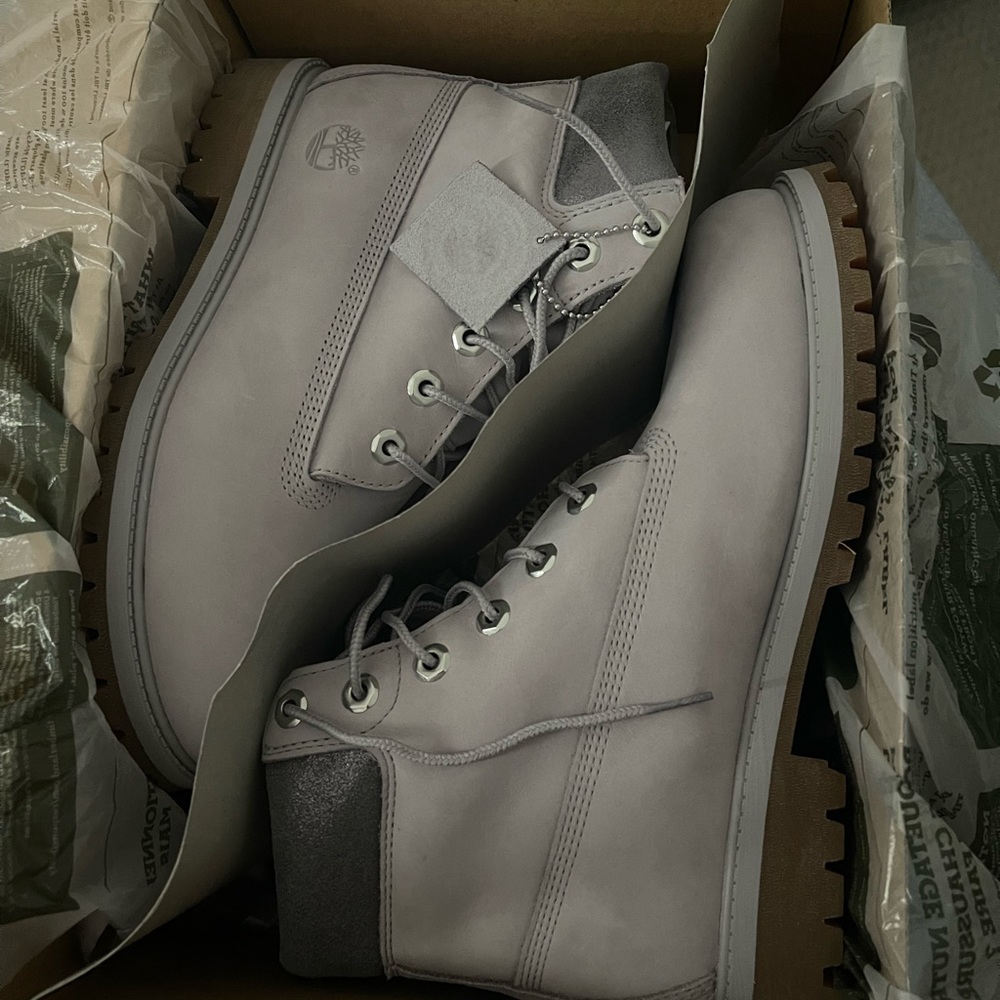 Grey timberland premium 6 inch